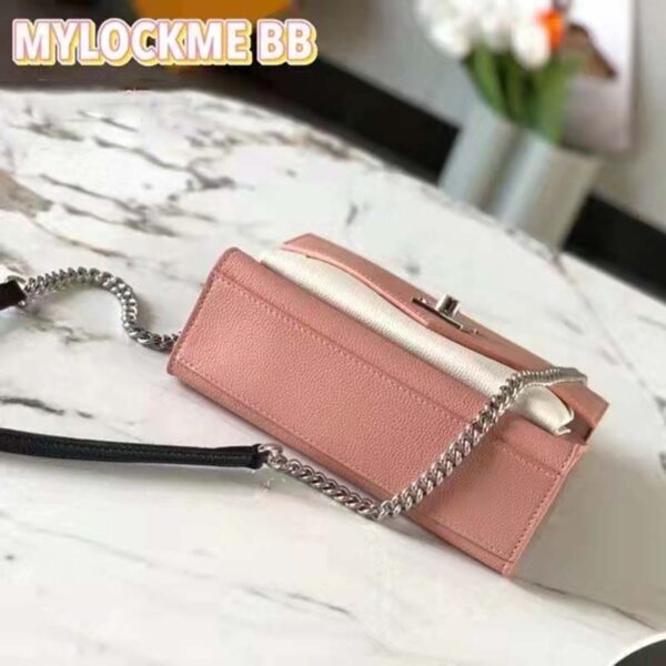 Louis Vuitton LV Women Mylockme Chain Bag Chataigne Brown Soft Grained Calfskin (6)