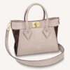 Louis Vuitton LV Women On My Side PM Handbag Greige Monogram Coated Canvas Calf