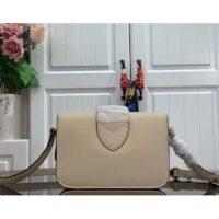 Louis Vuitton LV Women Pont 9 Handbag Cream Smooth Calfskin Cowhide Leather (4)