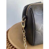 Louis Vuitton LV Women Speedy Bandoulière 20 Black Embossed Grained Cowhide Leather (5)