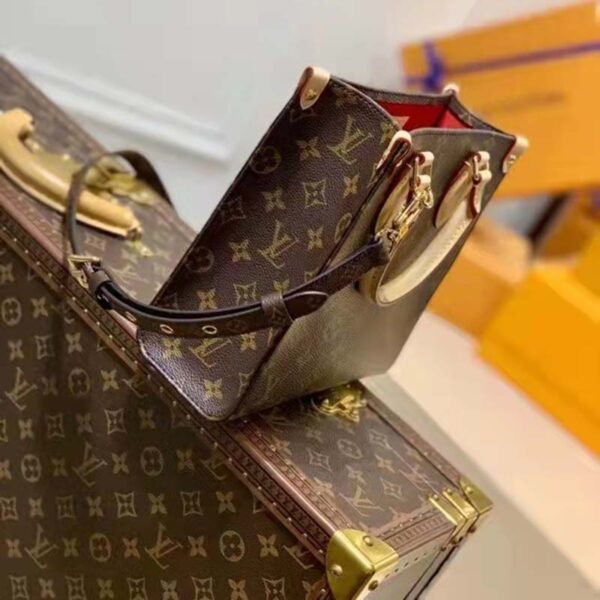 Louis Vuitton Unisex Sac Plat BB Handbag Monogram Coated Canvas Textile Lining (1)