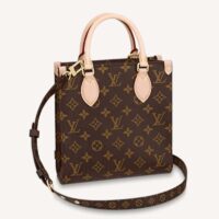 Louis Vuitton Unisex Sac Plat BB Handbag Monogram Coated Canvas Textile Lining (11)