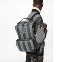 Louis Vuitton Unisex Utilitary Backpack Black Monogram Stripes Eclipse Coated Canvas (1)