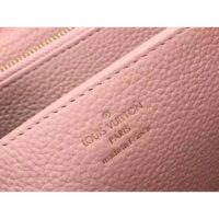 Louis Vuitton Unisex Zippy Wallet Pink Monogram Empreinte Embroidered Cowhide Leather (4)