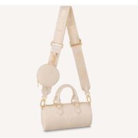 Louis Vuitton Women Papillon BB Bag Crème Beige Embossed Supple Grained Cowhide (4)
