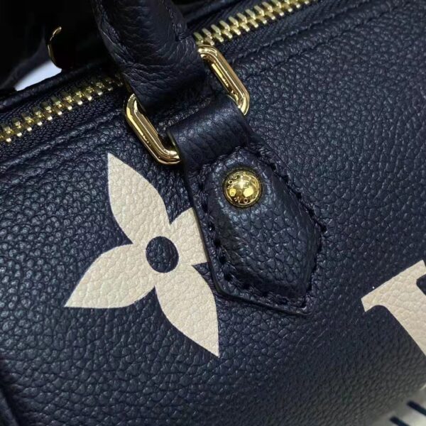 Louis Vuitton Women Papillon BB Black Beige Embossed Supple Grained Cowhide Leather (6)