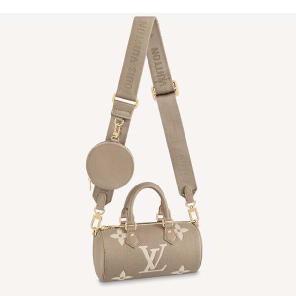 Louis Vuitton Women Papillon BB Dove Cream Embossed Supple Grained Cowhide Leather (1)