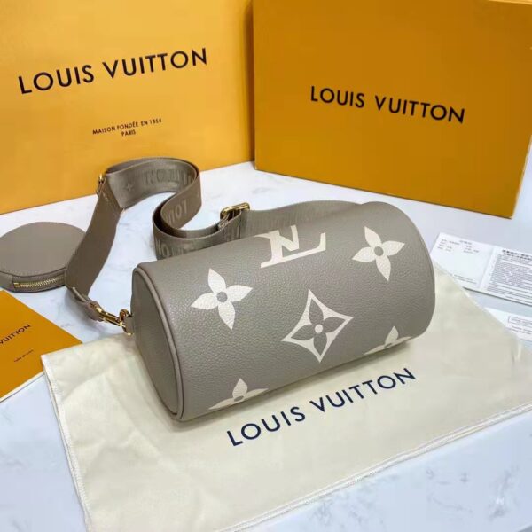 Louis Vuitton Women Papillon BB Dove Cream Embossed Supple Grained Cowhide Leather (10)