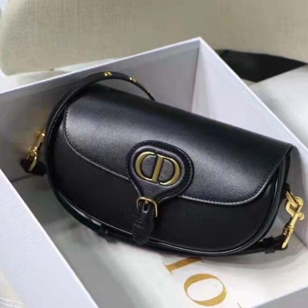 Dior Women CD Dior Bobby East-West Bag Black Box Calfskin (5)