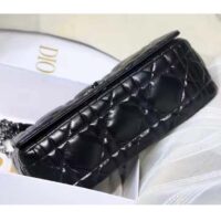 Dior Women CD Large Dior Caro Bag Black Quilted Macrocannage Calfskin (7)