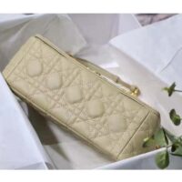 Dior Women CD Medium Dior Caro Bag Beige Supple Cannage Calfskin (3)