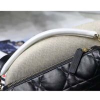 Dior Women CD Small Dior Vibe Hobo Bag Black Cannage Lambskin (3)