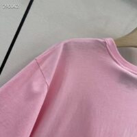 Gucci Men GG Interlocking G Heart T-Shirt Pink Cotton Jersey Crewneck Oversize Fit (10)