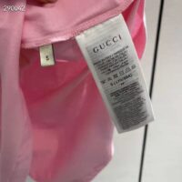 Gucci Men GG Interlocking G Heart T-Shirt Pink Cotton Jersey Crewneck Oversize Fit (10)