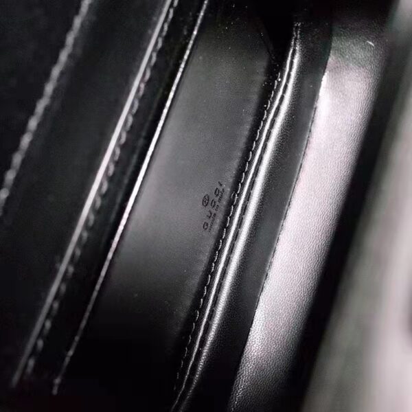 Gucci Women Bamboo 1947 Mini Top Handle Bag Black Leather Bamboo Hardware (1)