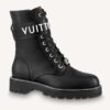 Louis Vuitton Unisex Territory Flat Ranger Black Calf Leather LV Circle