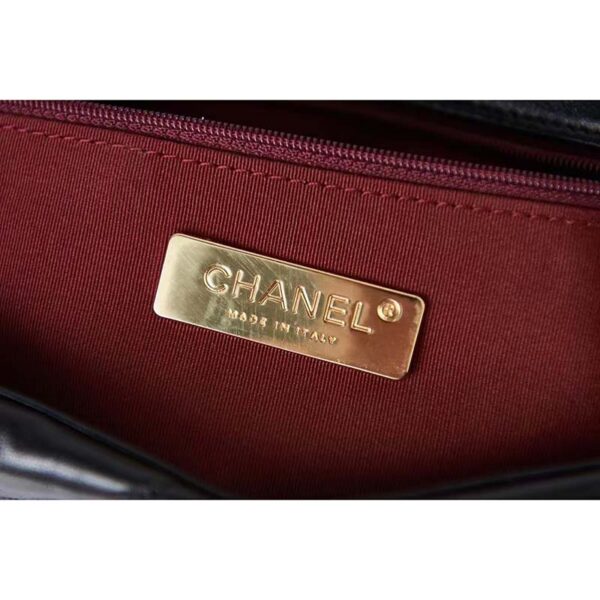 Chanel Women 19 Handbag Lambskin Gold Silver-Tone Ruthenium-Finish Metal Orange (7)