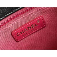 Chanel Women Mini Flap Bag Calfskin Imitation Pearls Gold-Tone Metal Black (9)