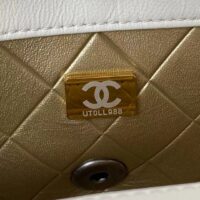 Chanel Women Mini Flap Bag Lambskin Glass Imitation Pearls Strass Gold Silver (1)