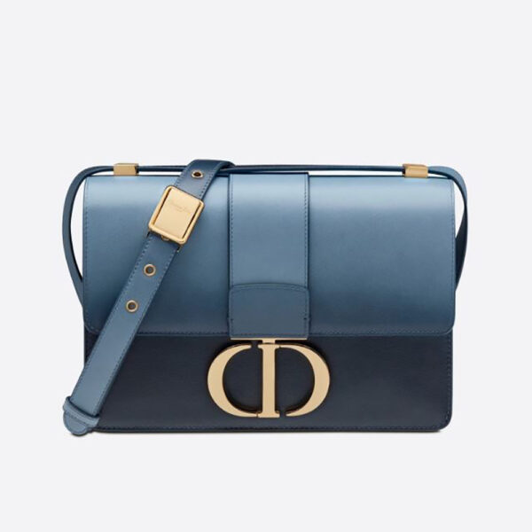 Dior Women 30 Montaigne Bag Lndigo Blue Gradient Calfskin (1)