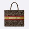 Dior Women Book Tote Beige Multicolor Mizza Embroidered Velvet