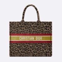 Dior Women Book Tote Beige Multicolor Mizza Embroidered Velvet (1)