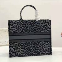 Dior Women Book Tote Gray Mizza Embroidery (1)