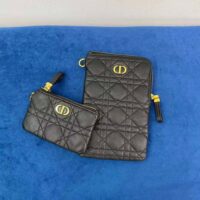 Dior Women Dior Caro Multifunctional Pouch Black Supple Cannage Calfskin (1)