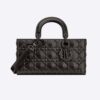 Dior Women Lady D-Joy Bag Black Cannage Calfskin with Diamond Motif