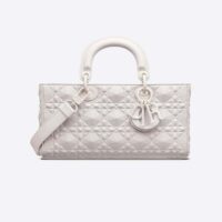 Dior Women Lady D-Joy Bag Latte Cannage Calfskin with Diamond Motif (1)