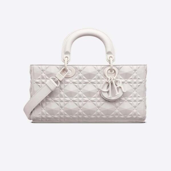 Dior Women Lady D-Joy Bag Latte Cannage Calfskin with Diamond Motif (1)