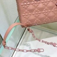 Dior Women Lady D-Joy Bag Rose Des Vents Cannage Calfskin with Diamond Motif (1)