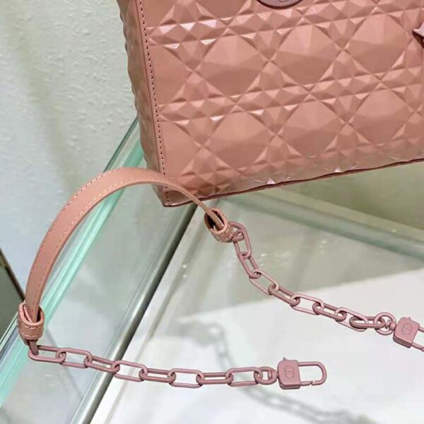 Dior Women Lady D-Joy Bag Rose Des Vents Cannage Calfskin with Diamond Motif (8)
