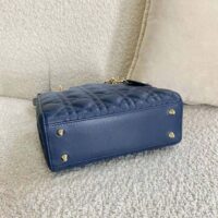 Dior Women Lady Dior my Abcdior Bag Lndigo Gradient Cannage Lambskin-Blue (1)