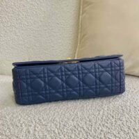 Dior Women Large Dior Caro Bag Lndigo Blue Gradient Cannage Lambskin (1)