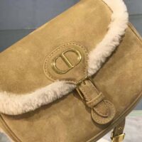 Dior Women Medium Dior Bobby Bag Camel-Colored Shearling (1)