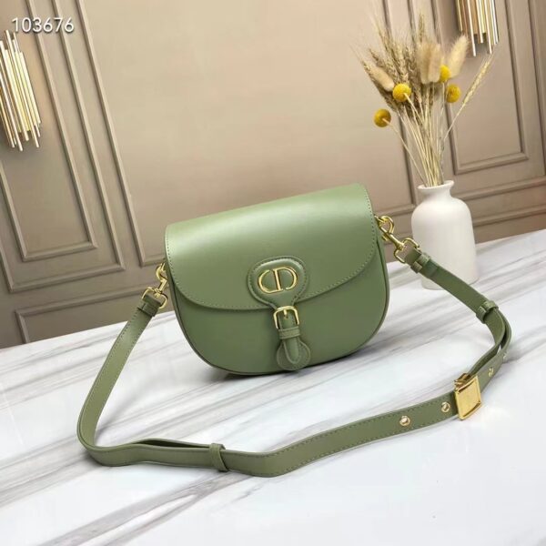 Dior Women Medium Dior Bobby Bag Cedar Green Box Calfskin Flap Closure (1)