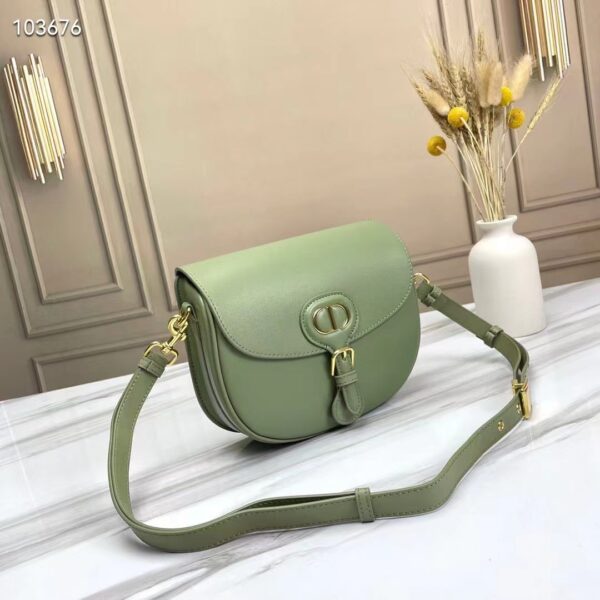 Dior Women Medium Dior Bobby Bag Cedar Green Box Calfskin Flap Closure (3)