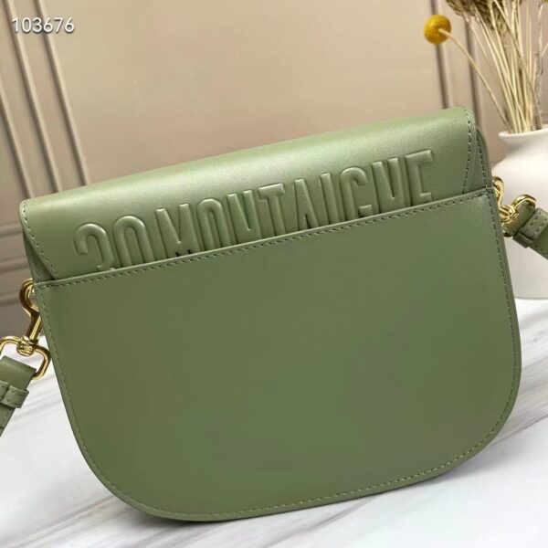 Dior Women Medium Dior Bobby Bag Cedar Green Box Calfskin Flap Closure (4)