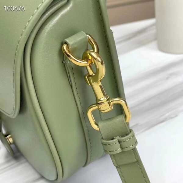 Dior Women Medium Dior Bobby Bag Cedar Green Box Calfskin Flap Closure (5)