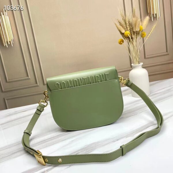 Dior Women Medium Dior Bobby Bag Cedar Green Box Calfskin Flap Closure (7)