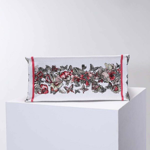 Dior Women Medium Dior Book Tote Multicolor Butterfly Embroidery (7)