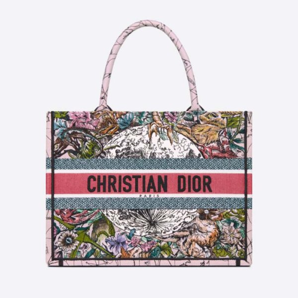 Dior Women Medium Dior Book Tote Multicolor Dior Constellation Embroidery (1)