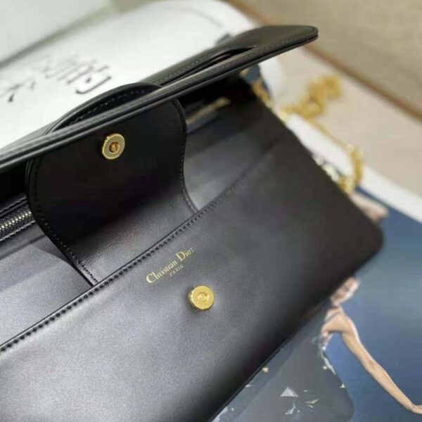 Dior Women Medium Diordouble Bag Smooth Calfskin-black (8)