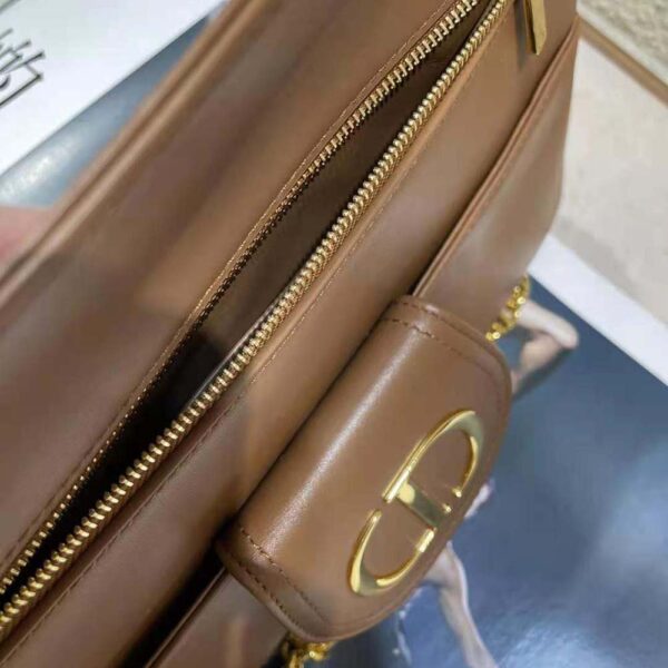 Dior Women Medium Diordouble Bag Smooth Calfskin-brown (10)