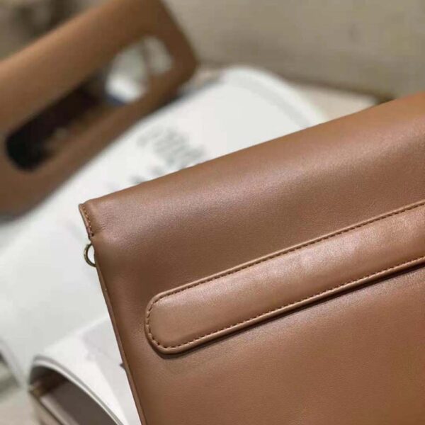 Dior Women Medium Diordouble Bag Smooth Calfskin-brown (7)