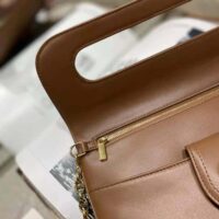 Dior Women Medium Diordouble Bag Smooth Calfskin-brown (1)