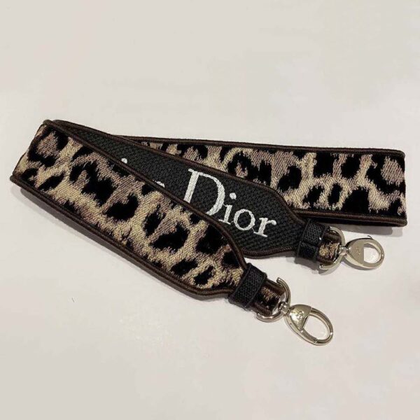 Dior Women Medium Lady D-lite Bag Beige Multicolor Mizza Embroidered Velvet (9)