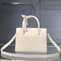 Dior Women Medium ST Honoré Tote Latte Grained Calfskin-white (1)