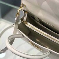 Dior Women Medium ST Honoré Tote Latte Grained Calfskin-white (1)